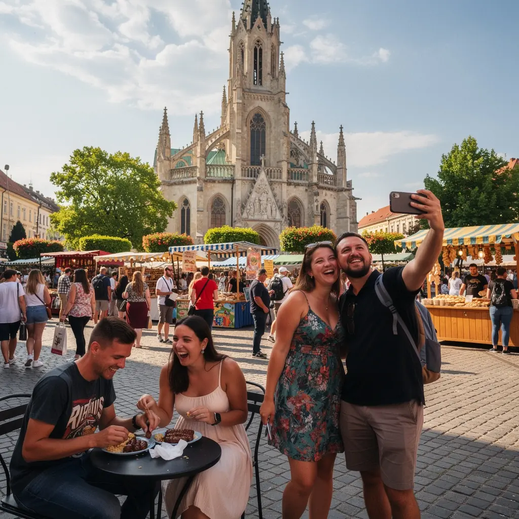 O masă tradițională românească servită într-un restaurant local.